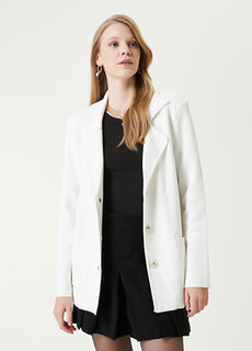 Off-white оттоманская трикотажная куртка с воротником-бабочкой Beymen