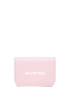 Женский кожаный кошелек с логотипом powder Balenciaga