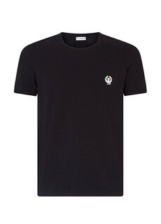 Черная футболка с вышитым логотипом Dolce&amp;Gabbana