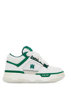 Ma-1 бело-зеленые женские кожаные кроссовки Amiri