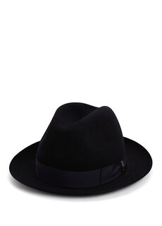 Темно-синяя мужская шляпа Borsalino