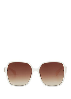 Bc 1281 c 3 белые женские солнцезащитные очки с геометрическим рисунком Blancia Milano