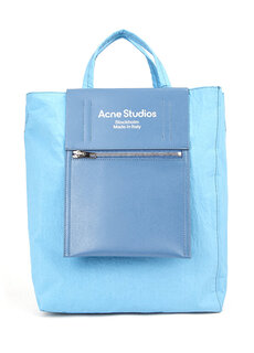 Бумажная синяя сумка для покупок Acne Studios