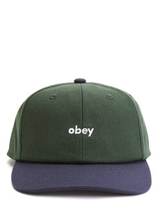 Черная зеленая мужская шляпа с вышитым логотипом Obey