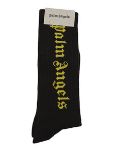 Черные мужские носки с логотипом Palm Angels