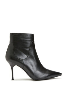 Черные женские кожаные ботинки Divarese