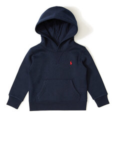 Толстовка для мальчиков темно-синего цвета с капюшоном и логотипом Polo Ralph Lauren