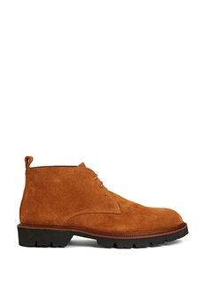 Светло-коричневые мужские кожаные ботинки Divarese