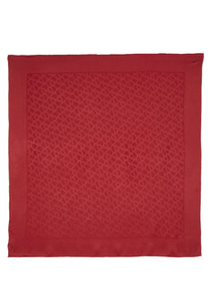 Красный женский шелковый шарф с рисунком логотипа Valentino Garavani