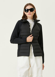 Черное пальто с капюшоном Moncler