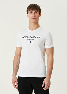 Белая футболка с логотипом Dolce&amp;Gabbana