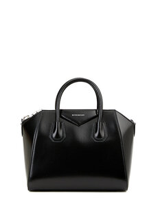Маленькая черная женская кожаная сумка antigona Givenchy