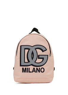 Розовый рюкзак для мальчика с логотипом Dolce&amp;Gabbana