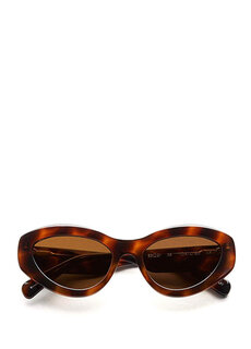 Женские солнцезащитные очки круглой формы с черепаховым узором Chimi