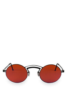 Черные металлические солнцезащитные очки унисекс rua sm Mooshu