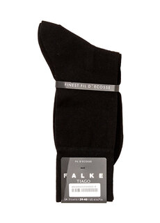 Черные мужские бамбуковые носки Falke