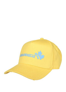 Мужская шляпа с желтым логотипом Dsquared2