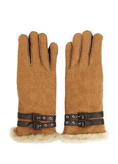Женские кожаные перчатки bombera tan AGNELLE