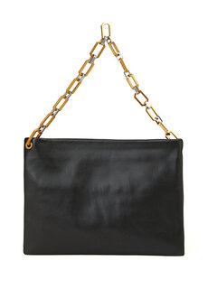 Akira черная женская кожаная сумка AllSaints