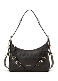 Черная женская кожаная сумка mini voyou Givenchy