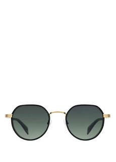 Солнцезащитные очки унисекс beethoven 6787 acetate 1 овальные, золотого и черного цвета Gigi Studios