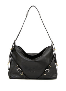 Черная женская кожаная сумка voyuo Givenchy