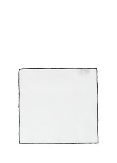 Бело-черная шелковая сумка-коробка для салфеток Beymen