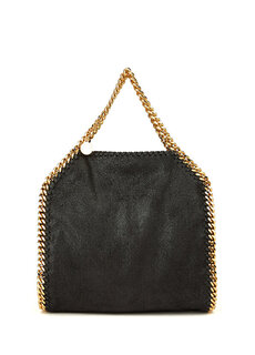 Женская сумка falabella black gold Stella McCartney