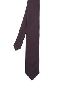 Темно-красный шелковый галстук с узором Zegna