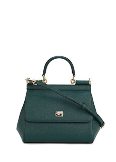 Сицилийская зеленая женская кожаная сумка через плечо Dolce&amp;Gabbana