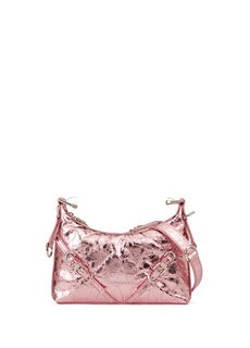 Розовая женская кожаная сумка через плечо mini voyou Givenchy