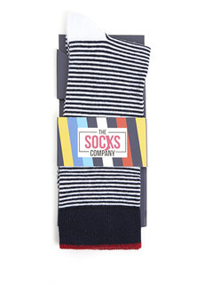 Мужские носки в полоску с цветными блоками The Socks Company
