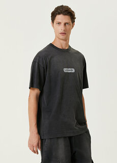 Черная футболка с потрепанным логотипом Givenchy