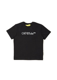 Черно-белая футболка с логотипом для мальчика Off-White