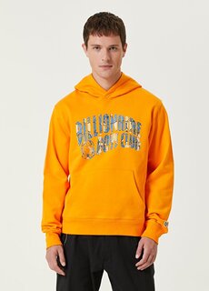 Оранжевый свитшот с капюшоном и логотипом Billionaire Boys Club