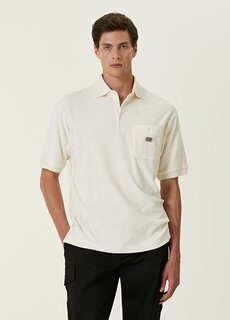 Белая футболка с воротником-поло и логотипом Dolce&amp;Gabbana