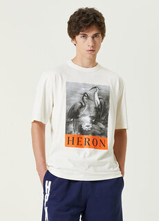 Белая футболка с логотипом Heron Preston