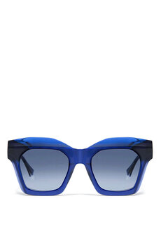 Glaze 6839 3 прямоугольные синие женские солнцезащитные очки Gigi Studios
