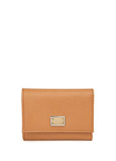 Женский кожаный кошелек с логотипом kamel Dolce&amp;Gabbana