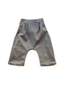 Серые полосатые брюки stipe для маленьких мальчиков Utoy Design