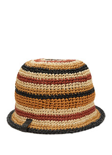 Женская шляпа в полоску с цветными блоками Catarzi