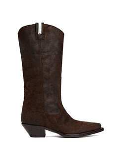 Темно-коричневые женские кожаные ботинки Premiata