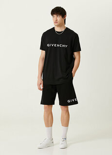 Бермуды с черным логотипом Givenchy