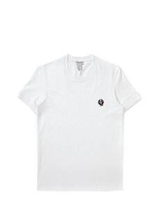 Белая футболка с вышитым логотипом Dolce&amp;Gabbana