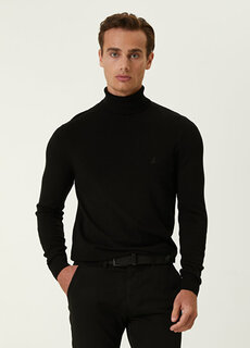 Черный базовый свитер с водолазкой Beymen