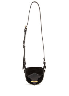 Черная женская кожаная сумка botsy Isabel Marant