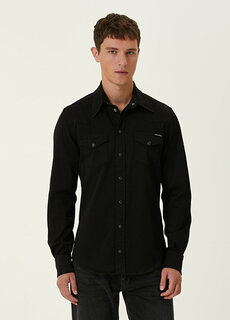 Базовая черная джинсовая рубашка Dolce&amp;Gabbana