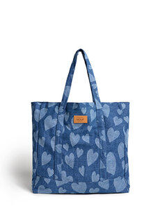 Синяя женская сумка coure из органического хлопка Wouf