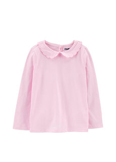 Розовая футболка для маленькой девочки Oshkosh