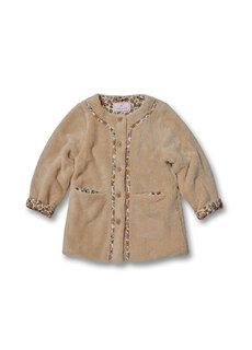 Плюшевое пальто для девочек с цветочным узором Wittypoint